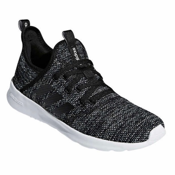 ADIDAS CloudFoam Pure Running Sneakers, Black NIB - Picture 1 of 15